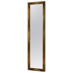 Antique Large 19th Century German Gilded Empire Mirror