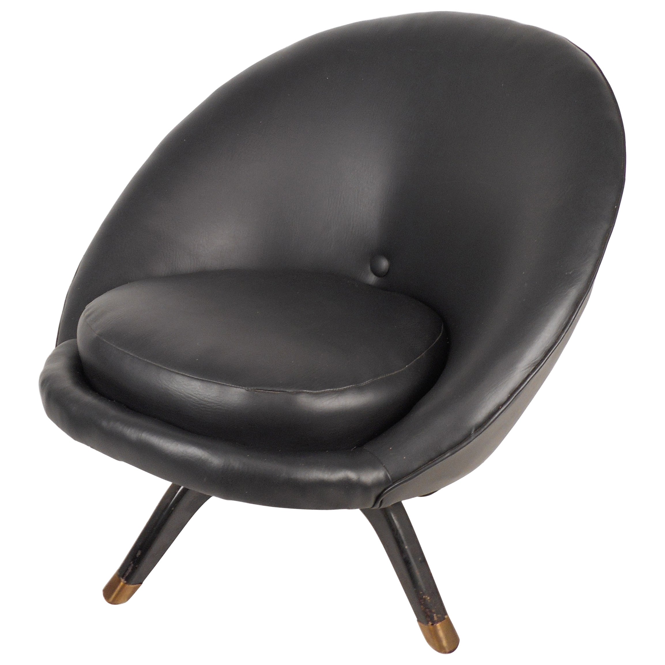 Modern Round Swivel Chair For Sale at 1stDibs
