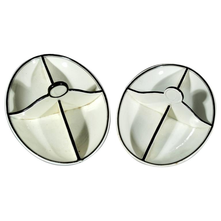 Wedgwood Cream Ware Sectioned Condiment Serving Dishes at 1stDibs