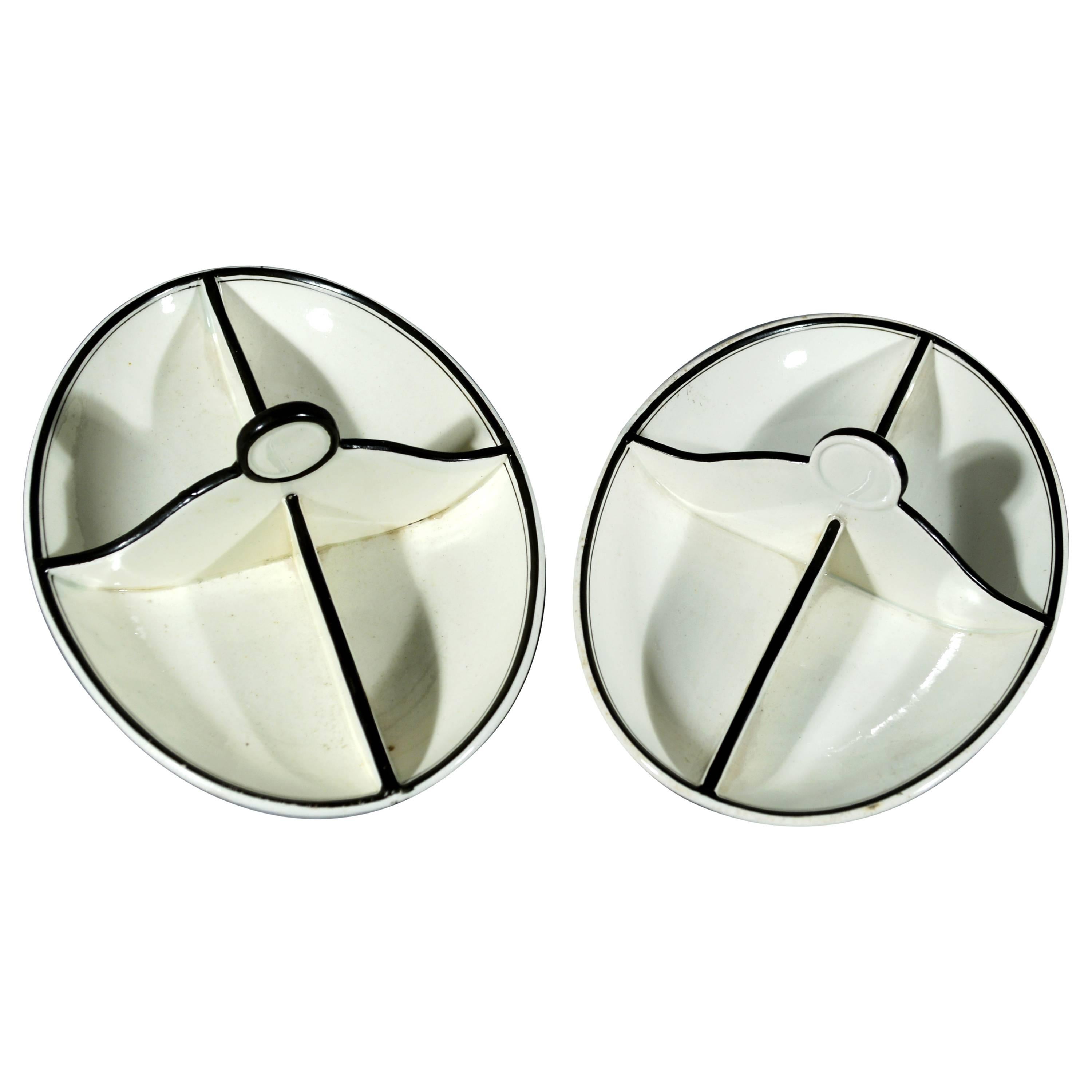 Wedgwood Cream Ware Sectioned Condiment Serving Dishes at 1stDibs