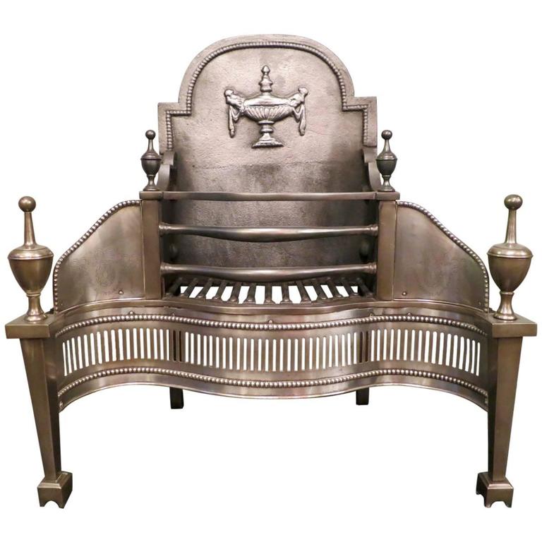 Antique Steel English Fire Grate For Sale at 1stdibs