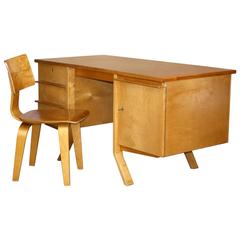 Cees Braakman Matching Desk “EB04” and Chair “SB03” for Pastoe