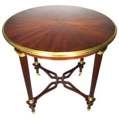 French 19th-20th Century Louis XVI Style Mahogany Gueridon by Maison Jansen 3