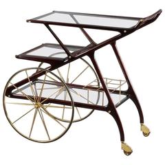 Charming Bar Trolley Designed Cesare Laccai, Italy, 1950 3