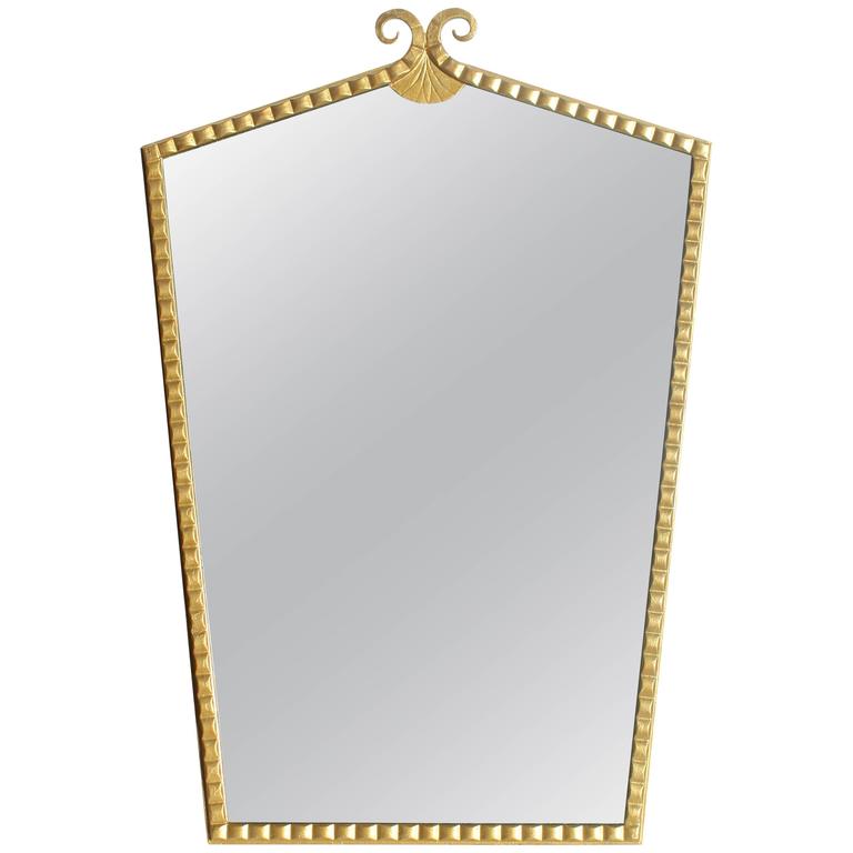 Art Deco Gilt Mirror For Sale at 1stDibs