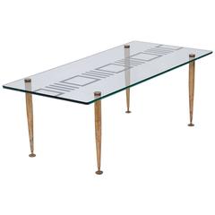 Mid-Century Italian Bronze and Mirrored Glass Coffee Table 8
