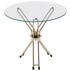 1950s Italian Brass Side Table