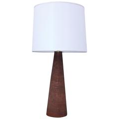 Modernist Austrian Terracotta Table Lamp