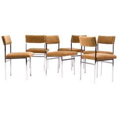 Architectural Scandinavian Dining Chairs, 1960s