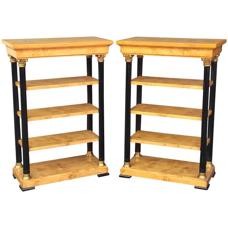 Biedermeier Style Open Bookcases Or Shelves From England Biedermeier Style Open Bookcases Or Shelves From England Individually D