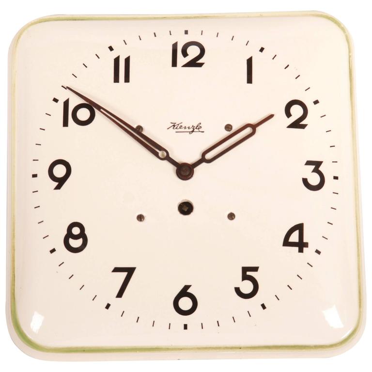 Kienzle Art Deco Ceramic Wall Clock, 1930s at 1stDibs kienzle ceramic
