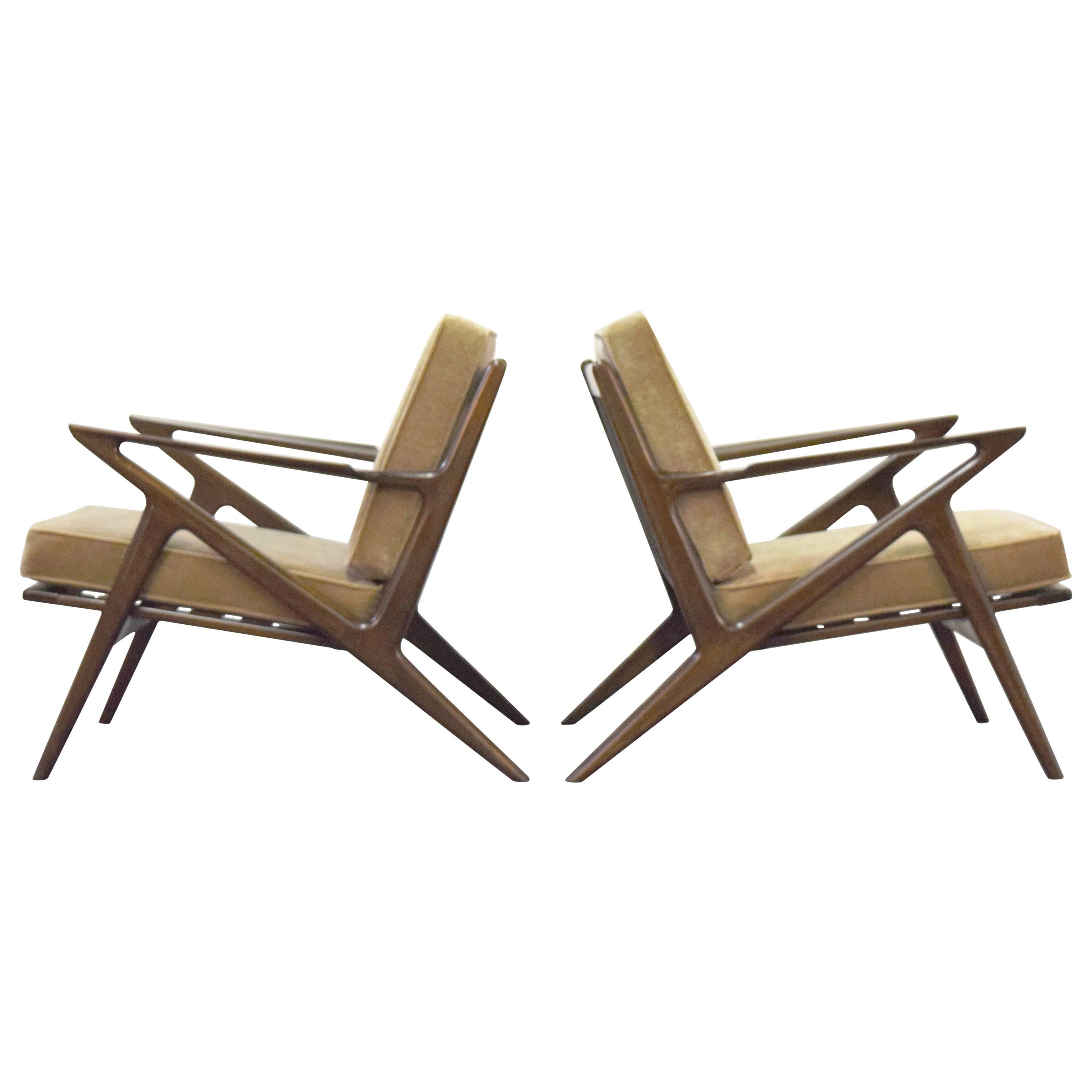 Poul Jensen for Selig Z Lounge Chairs 