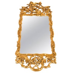 Antique Gorgeous Early 19th Century German Giltwood Mirror