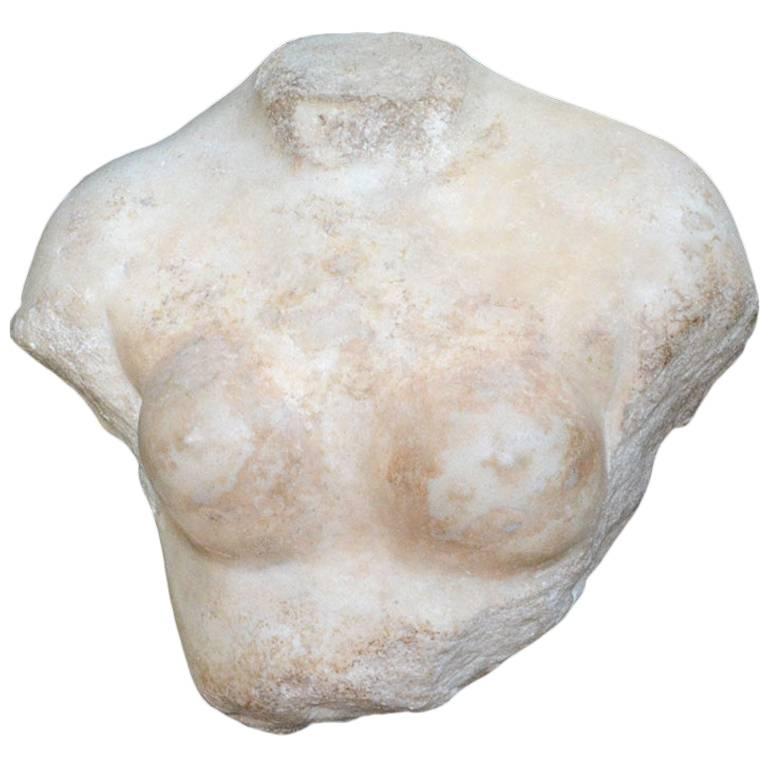 Roman Marble Nude Torso of Venus For Sale
