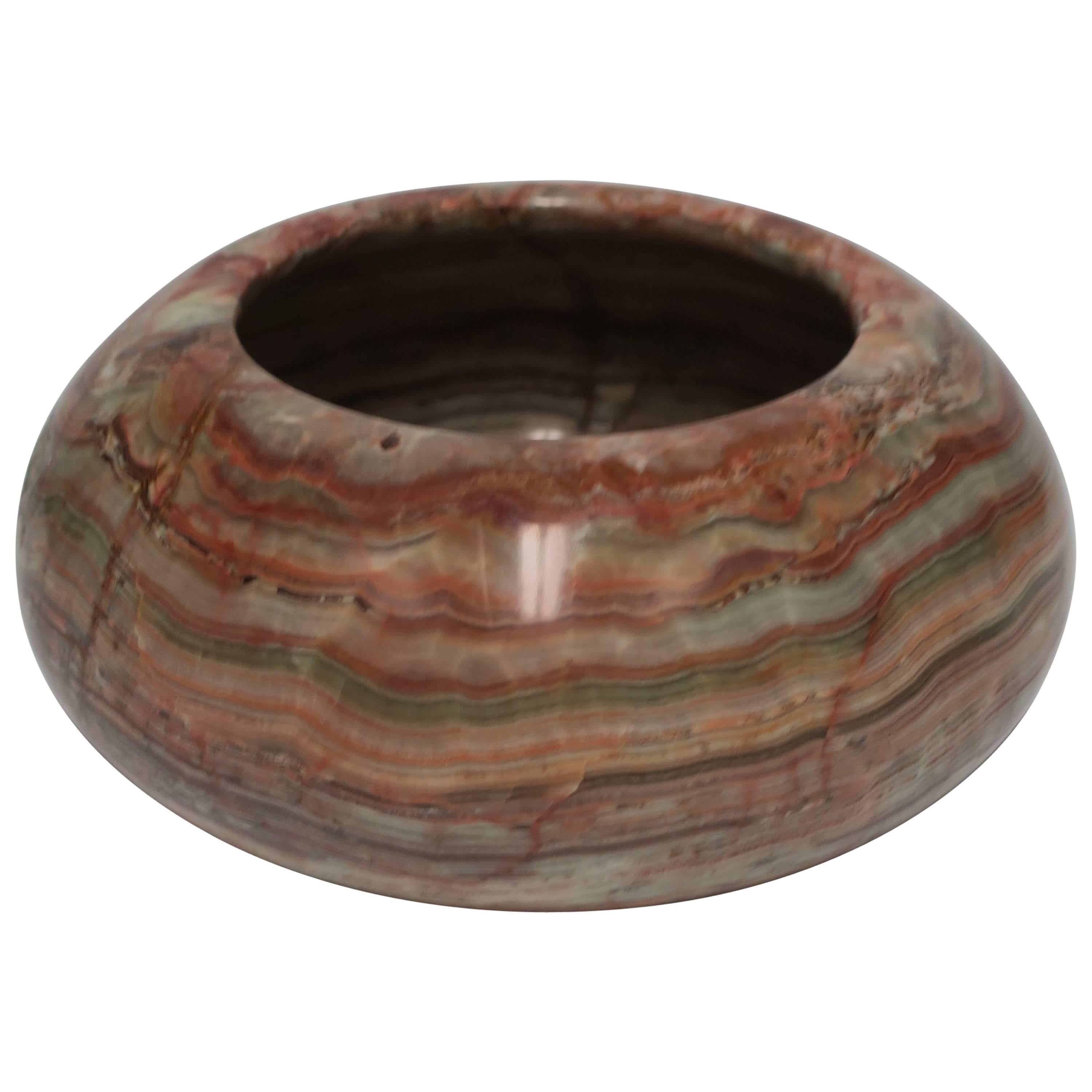 Vintage Onyx Marble Bowl