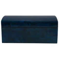 Lacquered Blue Box Attibuted to Maitland Smith