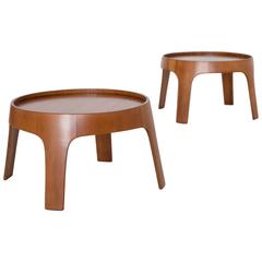 Nanna Ditzel Oregon Pine Table/Stool for Povl Christiansen, 1962