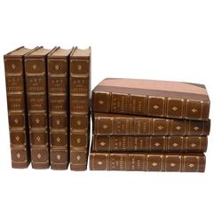 19th Century Set of Eight Volumns "Art and Letters"