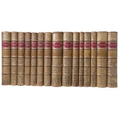 19th Century Tree Marbled Calf Bound Books- 29 Volumes