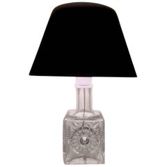 Kosta Boda 1960s Lead Crystal Table Lamp