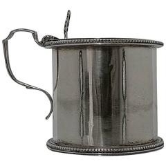 Sterling Silver Victorian Mustard Pot London 1876 William Elliott