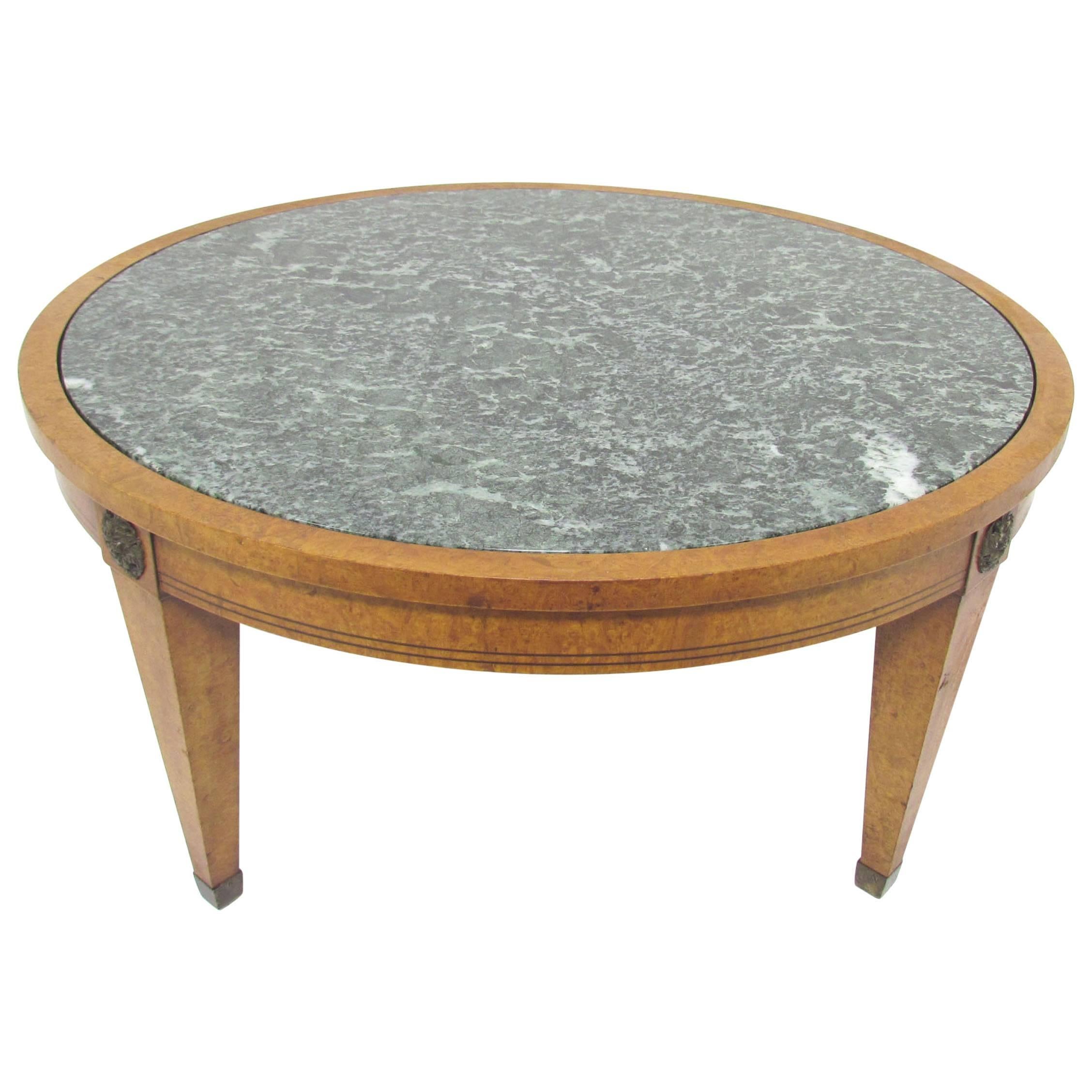 Mid-Century Neoclassical Coffee Table by Charak, Dated 1952