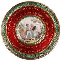 Round Bonbonniere in Gold and Enamel, Louis XVI Period, 1779