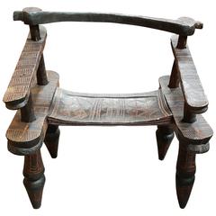 Superb African Senufo Chief's Chair