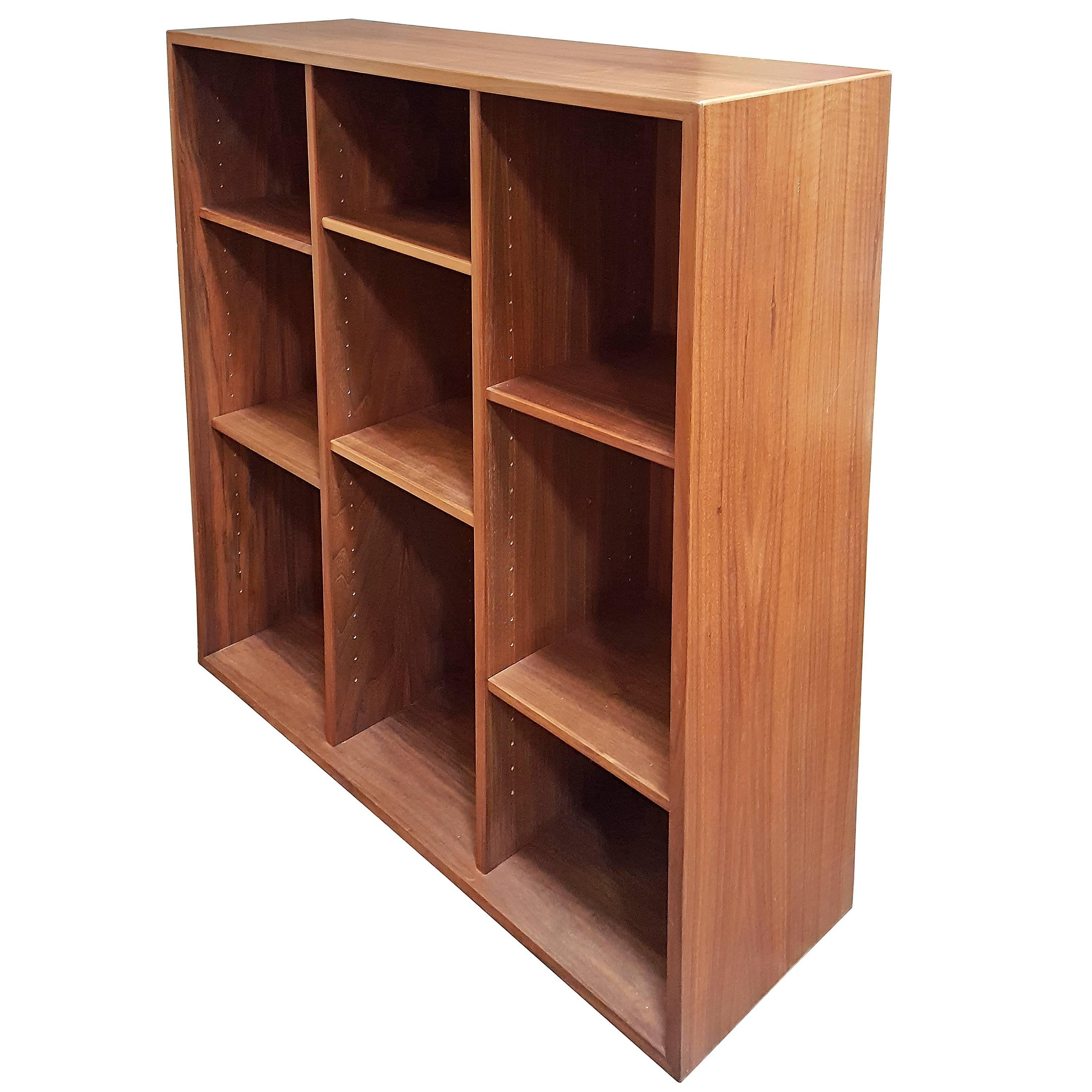 Teak Danish Modern Bookshelf For Sale