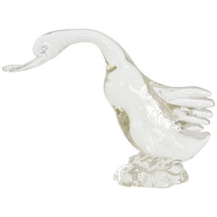 Mid-Century Italian Blown Glass Goose