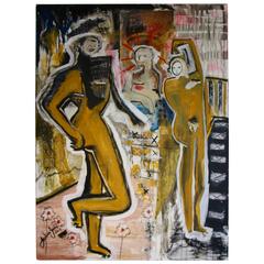 Joshua Jenkins 2014 "Hanging with Jesus" Nice Large Abstract 2