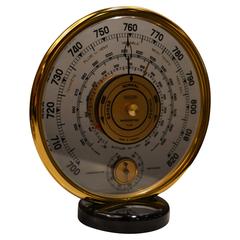 1940s Jaeger Desk Top Barometer and Thermometer 9