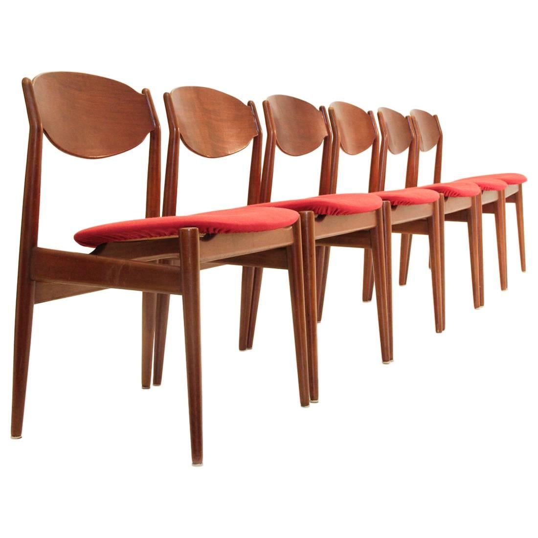 Dining Chairs from ISA Bergamo, 1960s, Set of Six