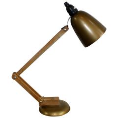Vintage All Original 1950s Gold Anglepoise Maclamp Designed by Terence Conran