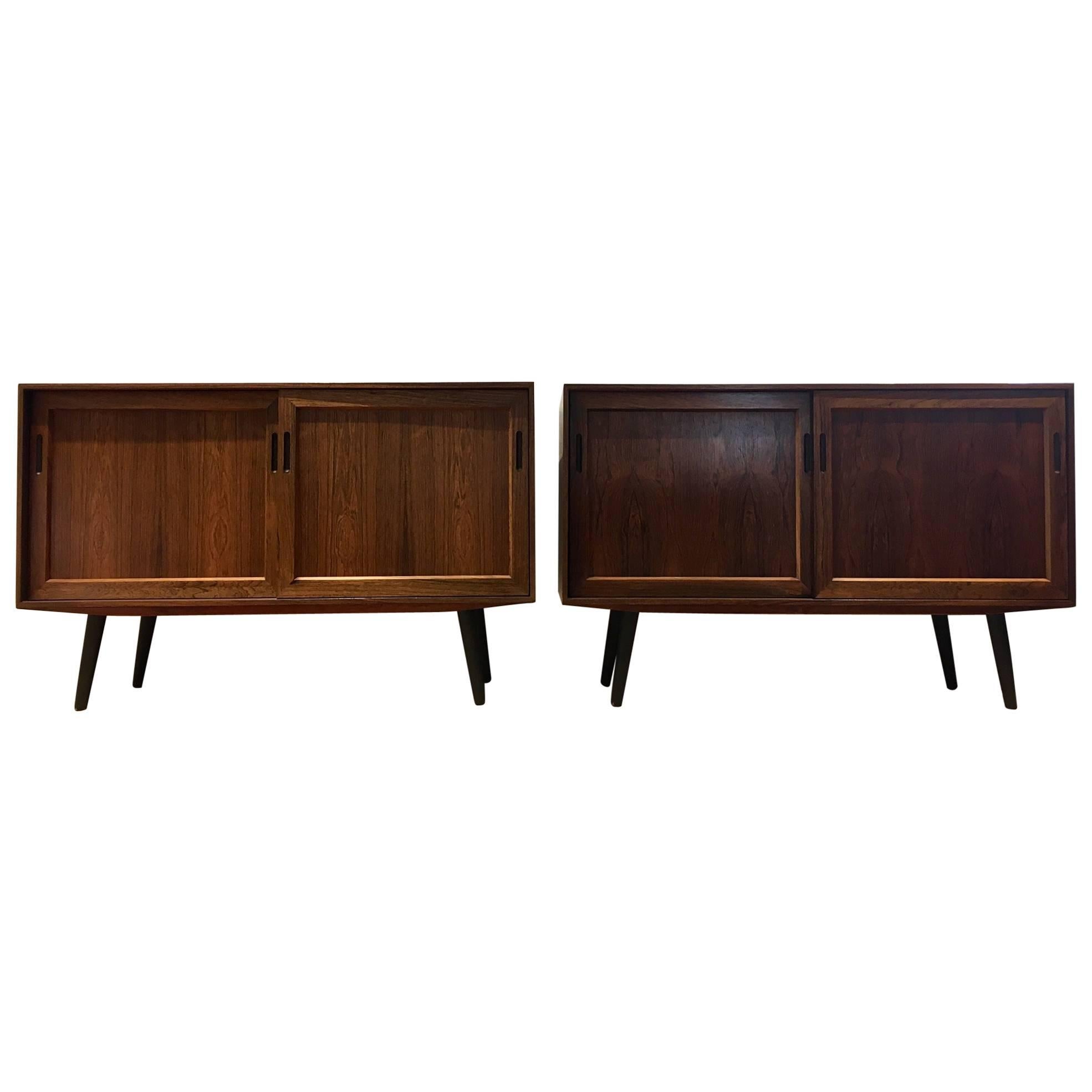 Pair of Mid-20th Century Danish Rosewood Sideboards