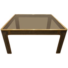 Peter Van Heeck Bronze Coffee Table, 1970s