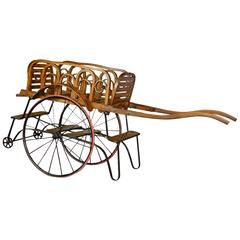 Used Early 20th Century Tandem Perambulator