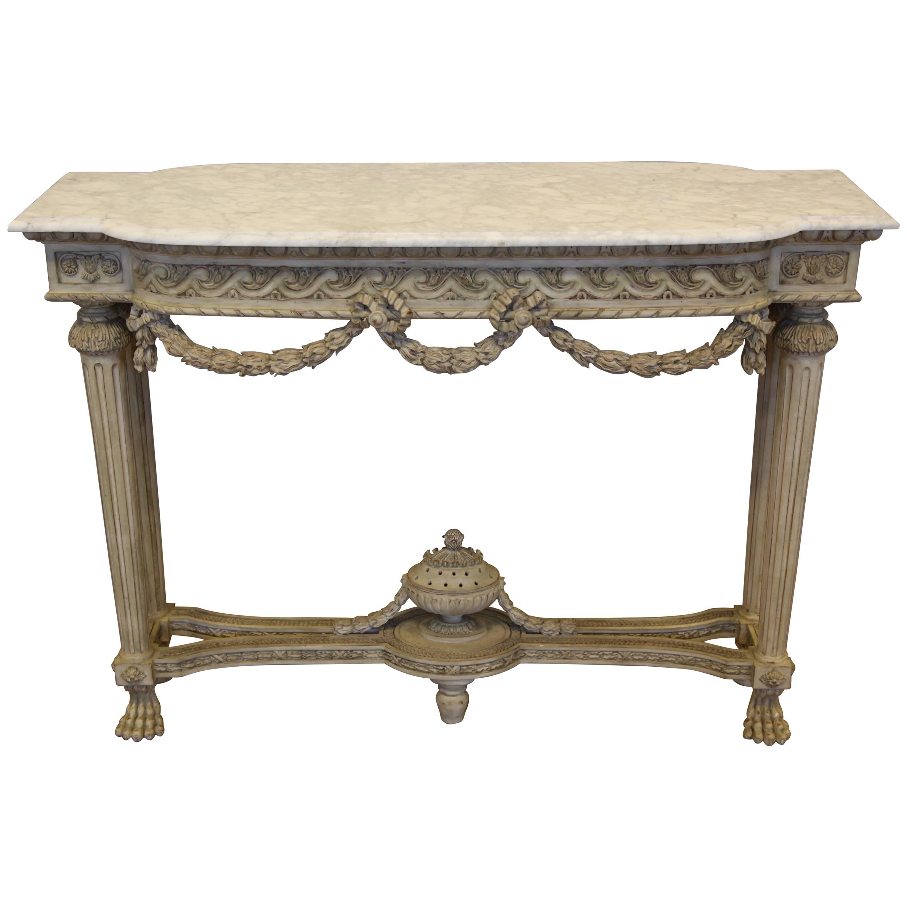 Louis XVI Style Freestanding Console Reproduced by La Maison London