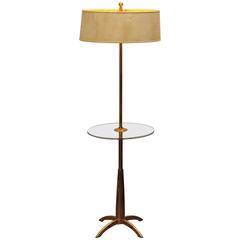 Brass and Acrylic Stiffel Mid-Century Modern Floor Lamp 9