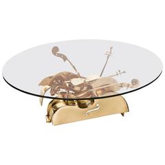 Arman Bronze Cellos Coffee Table