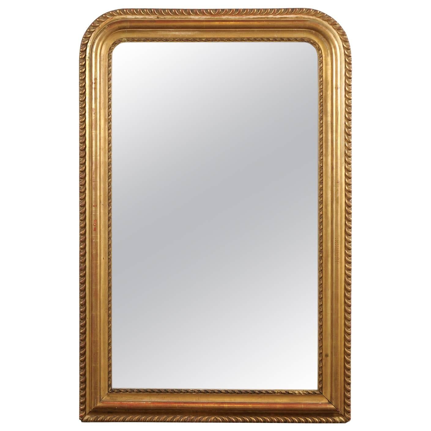 19th Century Louis Philippe  Gold Gilt Mirror, circa 1840