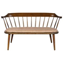 Rare Bench by Yngve Ekstrom for Småland, Sweden circa 1950