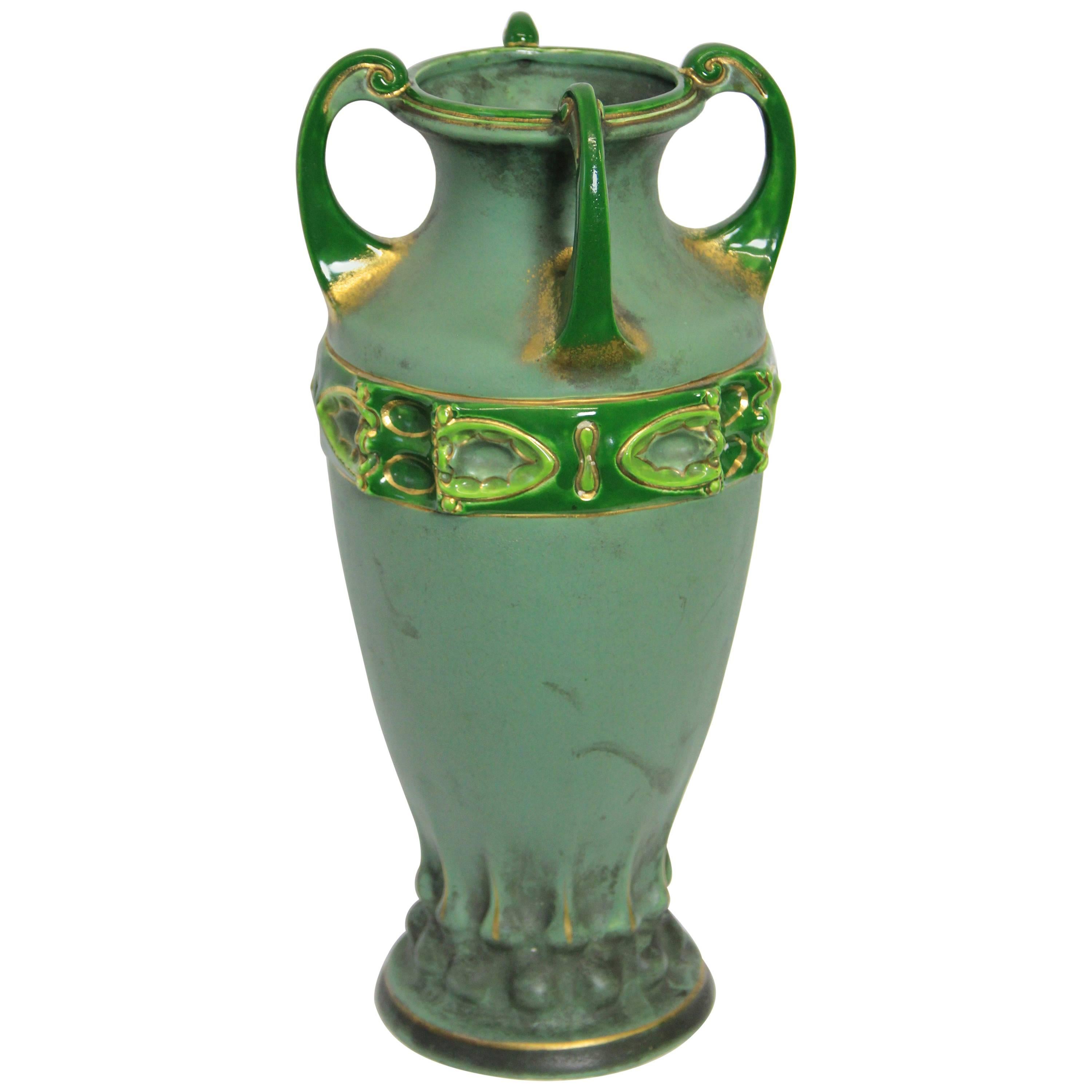 Outstanding Amphora Vase by Amphora Austria, circa 1900