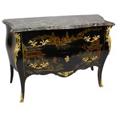 French Louis XV Style Chinoiserie Commode 12