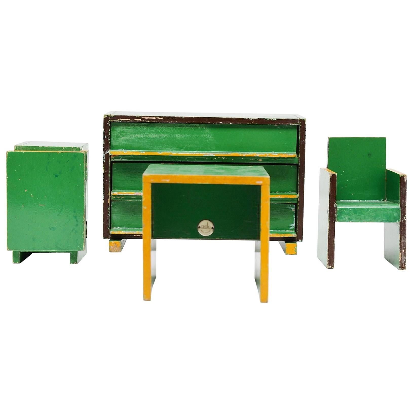 Ado toy furniture Ko Verzuu, Holland, 1939 For Sale