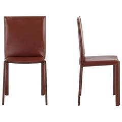 LC03 Italian Leather Chair, Modern Design, Made in Italy, New 8