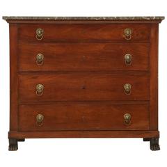Antique French Commode with Paw Feet, circa Early 1800s 1