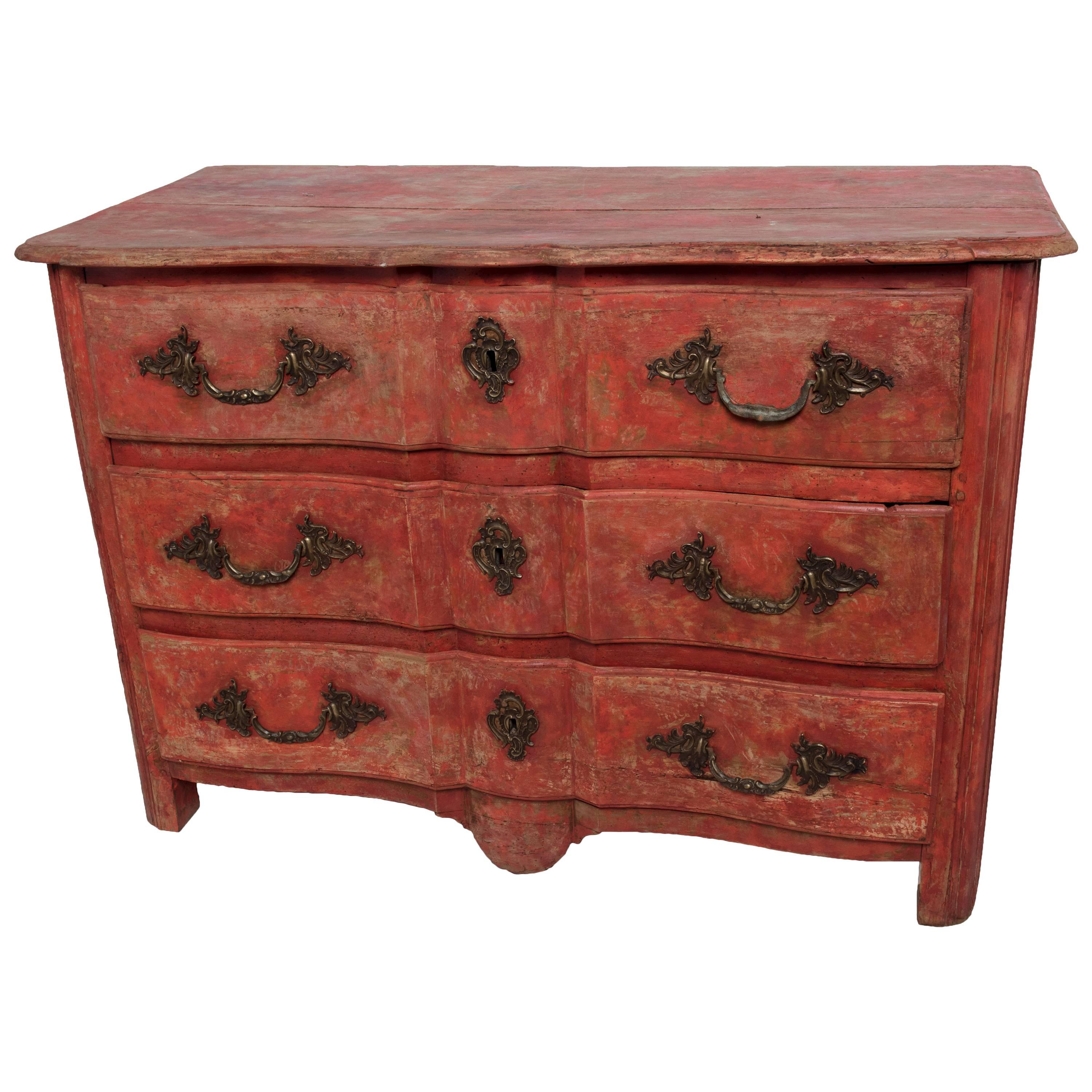  Danish 18th Century Arbalete Commode For Sale