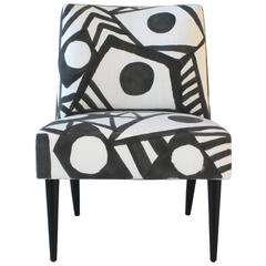 Hand-Painted Midcentury Lounge Chair 6