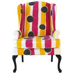 Hand-Painted Wing Chair 12